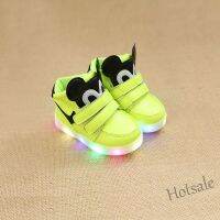 【hot sale】 ▤❍ C19 Childrens cotton shoes star light skin childrens shoes LED luminous shoes