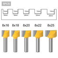 ดอกสว่านแข็งคาร์ไบด์แกะสลักพื้นทำความสะอาดสำหรับงานไม้5Pc 8Mm เครื่องมือแท่นจัดวางดอกสว่านงานไม้เครื่องตัดมิลลิ่ง Cnc