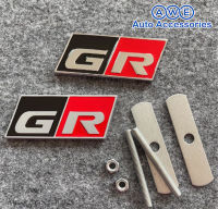 Logo GR Front Toyota โลโก้ GR ด้านหน้ากระจัง มีน็อต 2.5 Cm