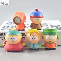 ของเล่นโมเดล South Park เครื่องประดับบ้านพานุชชี่โมเดลเคลื่อนไหวเกวียน5ชิ้น/เซ็ตสถานใต้ของตกแต่งเดสก์ท็อปไคล์หุ่นแอคชั่นหุ่นของเล่นของเล่นโมเดล