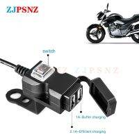 9V-90V คู่ USB รถจักรยานยนต์ Scooter จักรยานไฟฟ้าจับอะแดปเตอร์ชาร์จซ็อกเก็ตไฟฟ้ากันน้ำพร้อมขาตั้งอะแดปเตอร์