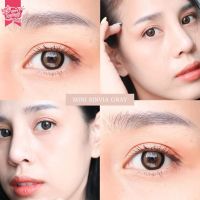 ?️มีค่าสายตา?️ Kitty Kawaii Mini Sinvia Gray Brown?️ยี่ห้อคิตตี้คาวาอิ กรองแสง เลนส์มินิ ลายสวย ค่าอมน้ำ 55% ขายดีมาก  คอนแทคเลนส์