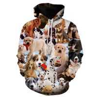 Pet Dog Hoodies Men Women 3D Print Autumn Funny Animal Graphic Hoodie Children Casual Clothes Boy Girl Kawaii Harajuku Pullovers