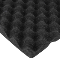 12 Pack 1.2inch X 20inch X 20inch Acoustic Foam Fit for Home &amp; Pro Studios Black