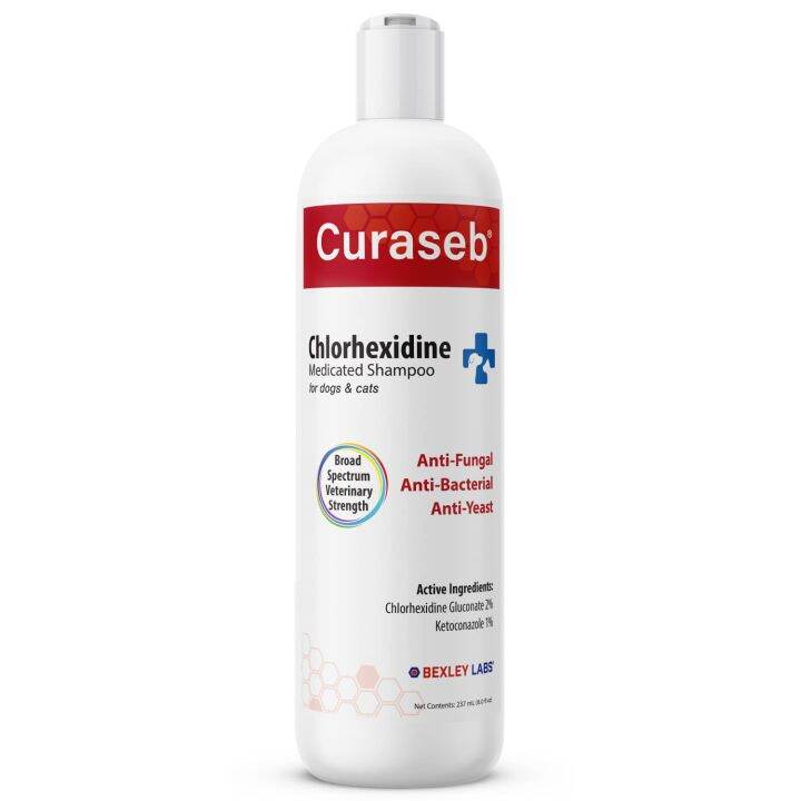 Curaseb Medicated Shampoo for Dog & Cats Treats Skin Infections & Hot