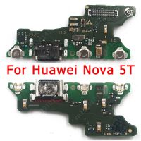 บอร์ดชาร์จ USB ดั้งเดิมสําหรับ Huawei Nova 5T Nova5T 5 T พอร์ตชาร์จ Dock Connector Flex Cable อะไหล่ทดแทน