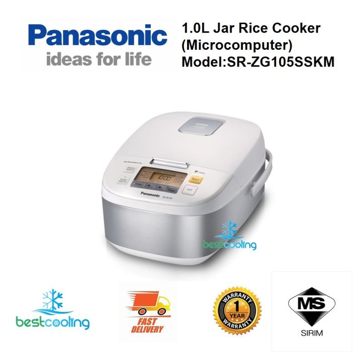Panasonic (SR-ZG105) Diamond Coating Electric Rice Cooker-1.0L | Lazada