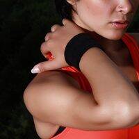 [Rear Waves]6 Pieces Wrist Braces Sweatproof Men Women Absorbent Washable Flexible Strawpink