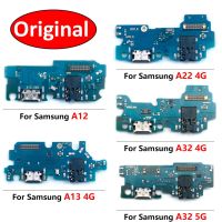 100% ต้นฉบับสำหรับ Samsung A72 A52 A82 A02 A12 A13 A22 A32 USB 4G 5G ชาร์จพอร์ตไมโครโฟนสายเคเบิลยืดหยุ่นกับบอร์ดเชื่อมต่อ