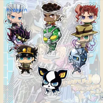 Anime JoJo Bizarre Adventure Jotaro Kakyoin Polnareff Joseph Avdol Iggy  Acrylic Stand Figure Model Plate Holder Topper