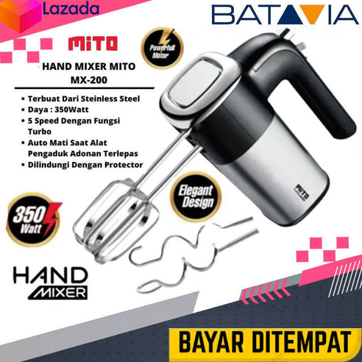 Mito Hand Mixer MX200 Mixer Mito MX200 Hand Mixer Mito Lazada Indonesia