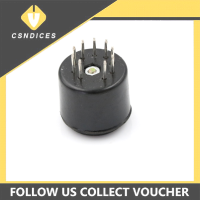 [Csndices] ใหม่9Pin Bakelite vacuum Tube SOCKET Saver BASE สำหรับ12AX7 12AU7 ECC82 ECC83แอมป์