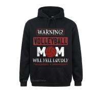 Casual Warning Will Yell Loudly Volleyball Mom T-Shirt Women Funny Male Sweatshirts High Quality Long Sleeve Hoodies Hoods Size Xxs-4Xl