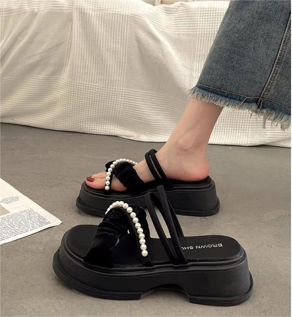 รองเท้าแตะหญิง-แฟชั่นรองเท้าแฟชั่นเกาหลีพื้นนุ่มรองเท้านุ่มๆๆๆผลิตจากวัสดุเกรดดี-ทนทาน