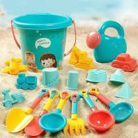 ป่าร้อน LIN431 - ✹₪ 18PCS Beach for Kids Set Game Children Buckets Shovels Gadgets Tools