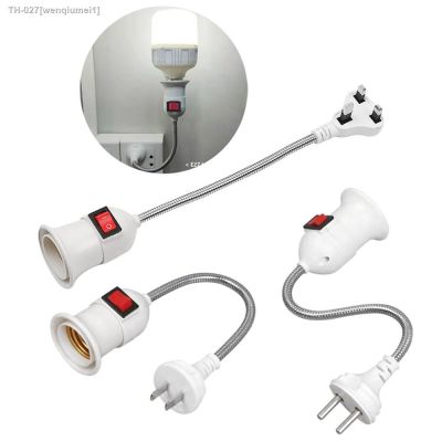 ♝❡◑ 360-degree Universal Conversion E27 Screw With Switch Lamp Head Turning Lamp Holder 360-degree Rotating With Independent Switch