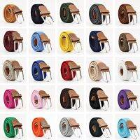 hyfvbujh♈◘❃  Multicolor Men Knitted Buckle All-match Elastic Punk Stretch Belts Waist Waistband