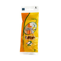 Bic บิค มีดโกน 2 ใบมีด 2 ด้าม โกนได้ง่าย มีดโกนหนวดใบมีดคู่ เพื่อการโกนหนวดที่เกลี้ยงเกลา