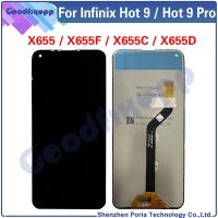 สำหรับ Infinix Hot 9 X655C X655ชิ้นส่วนจอสัมผัสแอลซีดีของเครื่องแปลงดิจิทัล Hot9 X655D สำหรับ Hot 9 Pro X655F ซ่อมแซมหน้าจอ9Pro ร้อน