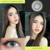 ?มีค่าสายตา?LuxzyLens  Lightly Classic Brown Gray ลัคซี่เลนซ์ แถมตลับ สายตาปกติ และ ค่าสายตาสั้น กําลังของเลนส์ (0.5-7.00) 50 75 100 125 150 175 200 225 250 275 300 325 350 375 400 450 500 55