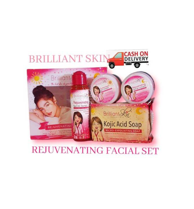 Brilliant Skin Rejuvenating Set Facial Whitener & Acne Prone Skin Set ...