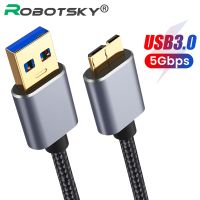 Kabel USB 3.0 Ekstensi USB Kabel USB 3.0 Pria Ke Mikro B Pria Kabel Data Pengisi Daya Cepat Eksternal Keras untuk Samsung Note 3 S5