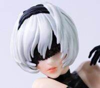 Beautiful Girl Game Goddess Neil Automata Yurha 2B Kneeling Pose Anime Figure 【AUG】