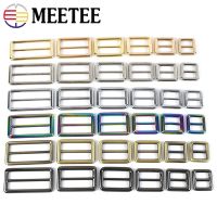 【CW】 10Pcs 12-38mm Metal Tri-Glide Slider Adjuster Clasp Saftly Luggage KeyChain Hardware Accessories