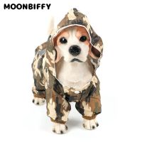 Dog Raincoat Reflective Corgi Pomeranian Raincoats Waterproof Jacket Outdoor Rainwear Hood Apparel Jumpsuit Poodle Pet Supplies