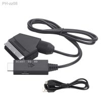 Hd 1080p Scart To Hdmi-compatible Converter Scart Input To Hdmi-compatible Output Audio Video Cable Adapter