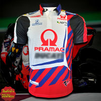 เสื้อโมโตจีพี MotoGP Pramac เสื้อโปโลบิ๊กไบค์ พราแม็ค #MG0007 รุ่น โยฮันน์ ซาร์โก้#5 ไซส์ S-3XL