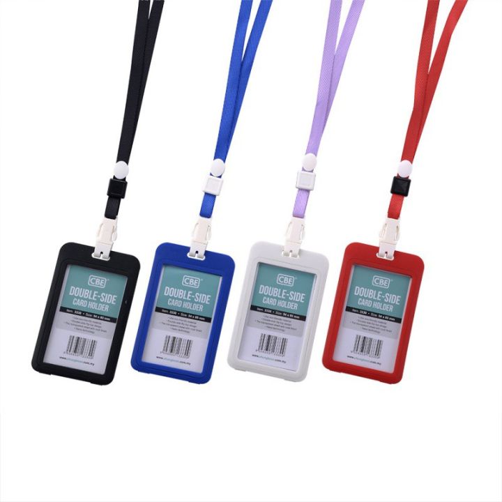 CBE ID Card Holder(Double-Side Display) + Lanyard Set (54x85mm) 3330 ...