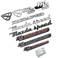 Upgrade Modified MS Mazdaspeed Metal Car Body Sticker for Mazda Auto Front Grille Emblem Rear Badge Decal