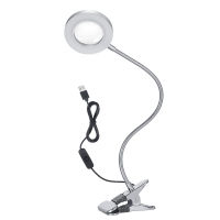 New USB Clip-on led Table Lamp Direct Charge Magnifying Glass Desk Lamp for Close Work Bright LED Light for Reading Tasks Crafts