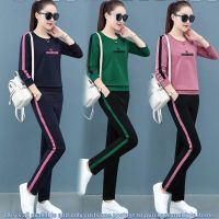 COD DSFGERRTYTRRE Cash large sports suit women spring and autumn new mother hoodie western style casual wear two sets of suits