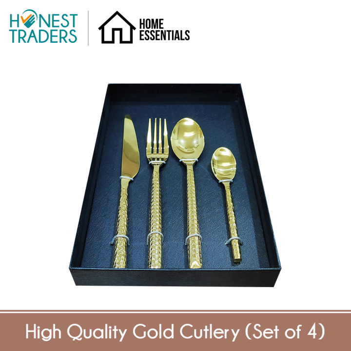 High Quality Gold Cutlery Set (Gold) PC00106 Gift Ideas Christmas