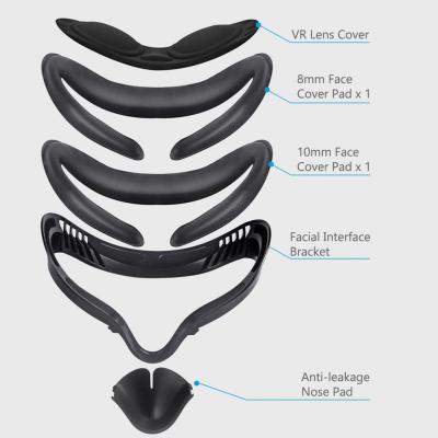 Soft PU Leather Eye Mask Cover Light Blocking Eye Cover Pad For Oculus Quest 2 VR Glasses Protective Mat With VR Lens Cover