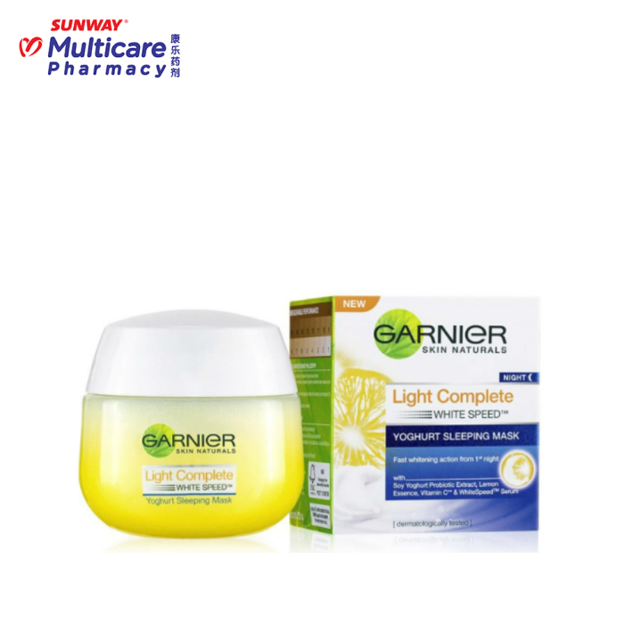 Garnier Light Complete Yoghurt Sleeping Mask 50ml Lazada