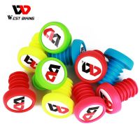 WEST BIKING 2 Pcs Bicycle Grip Anti-slip Firm Handlebar Caps MTB Bike Lightweight Bar End Plugs For MTB BMX Bike Handle Bar Grip Handlebars