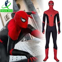 Spider man costume for adults Lycra Spandex superhero zentai Far- From- Home Cosplay Costume 3D Style