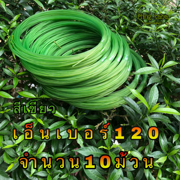 สายเอ็นทำครืน-เบอร์120-จำนวน10ม้วนสีเขียว-สายเอ็นทำครืนแขวนดักนกกวัก-สายเอ็นทำครืนไก่ป่า-สายเอ็นทำครืนพังพอน-สายเอ็นดักนกอีลุ้ม