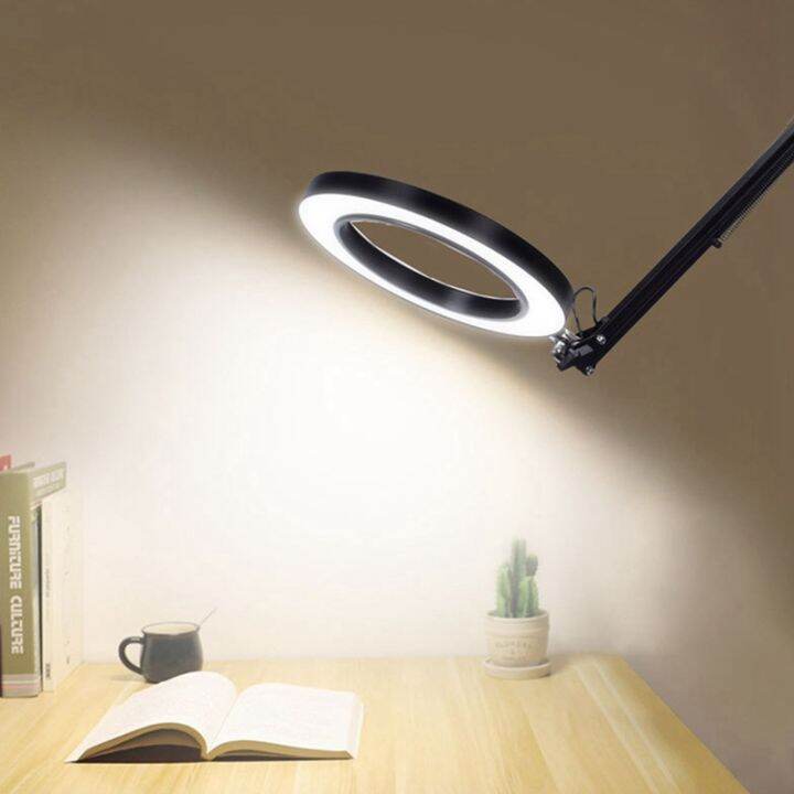 led-usb-desk-lamp-eye-protection-fill-light-led-folding-cantilever-bracket-adjustable-with-5x-led-magnifying-glass-s