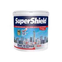 Pro +++ TOA SuperShield สีน้ำเช็ดได้รุ่นUltraพรีเมี่ยม ขนาด 1/4 แกลลอน ชนิดกึ่งเงา ทาได้ 10-14 ตารางเมตร ราคาดี อุปกรณ์ ทาสี บ้าน แปรง ทาสี ลายไม้ อุปกรณ์ ทาสี ห้อง เครื่องมือ ทาสี