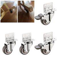 1 inch 1.25 inch 1.5 inch 2 inch L type 90 Degree Right Angle Flower Stand Baby Crib Bed Mute Swivel Caster Small Wheel