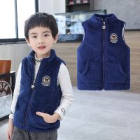 （Good baby store） Autumn Boys Fleece Vest Children Thicken Waistcoat Jacket Girls Fashion Winter Toddler Outerwear Warm Vest Outfits Costume 2 12Y