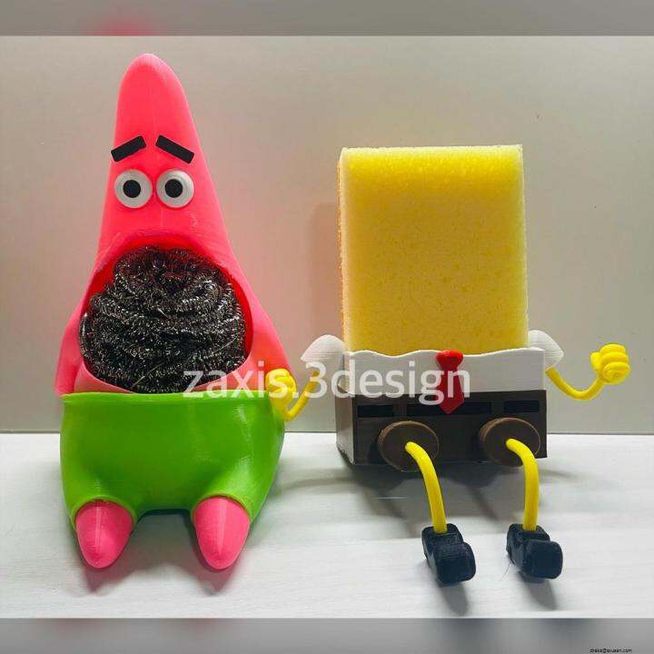 【READY STOCK】 ♡Spongebob Squarepants Steel Wool Holder Patrick Star