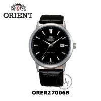 Orient นาฬิกาข้อมือผู้ชาย รุ่น ORER27006B ระบบ AUTOMATIC ตัวเรือน Stainless หน้าปัดสีดำ สายหนังแท้ขนาด 22 มม.