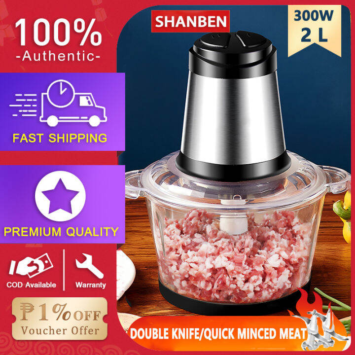 2L / 3L Electric Meat Grinder Food Processor Vegetables Chopper