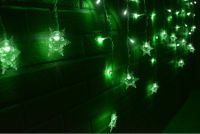 Christmas Decoration Curtain Snowflake LED String lights Flashing Lights Waterproof Holiday Party Connectable Wave Fairy Light