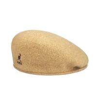 Kangol จิงโจ้หมวกขนสัตว์อังกฤษ prehion ป่าน้ำแบรนด์ผู้หญิง Beret อูฐและหมวกสีดำหมวกสำหรับผู้ชาย Fedora หมวก